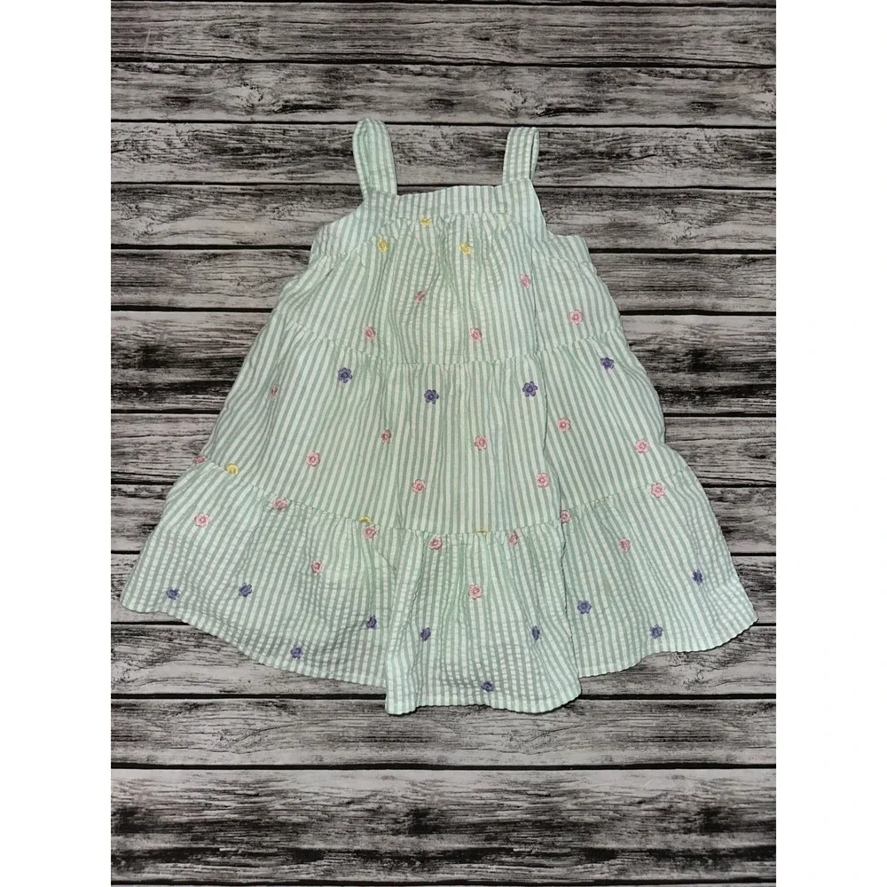 Blueberi Blvd Seersucker Sun Dress‎ Size 3T Casual Easter